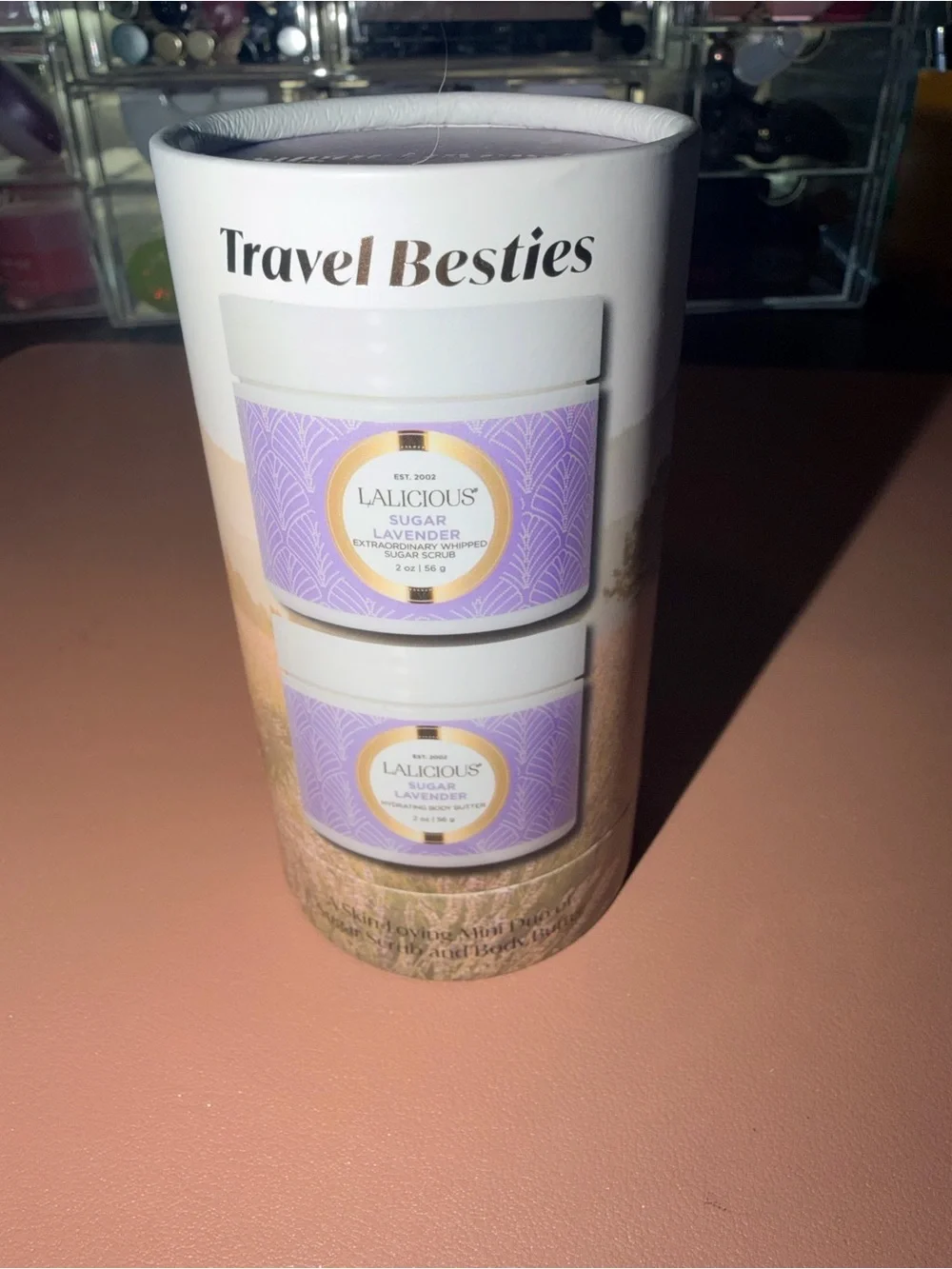 Lalicious Travel Besties- Sugar Lavender - Minis: Body Butter & Sugar Scrub